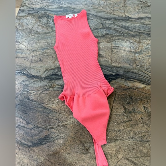 A.L.C Ashley Rib Knit High Neck Bodysuit (T3) - Picture 2 of 5